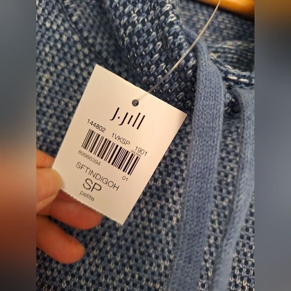 Pure Jill cotton blue sweaters sizec S/P - Picture 3 of 7